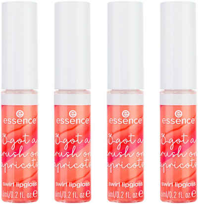 Essence Lipgloss got a crush on apricots swirl lipgloss, 4-tlg.