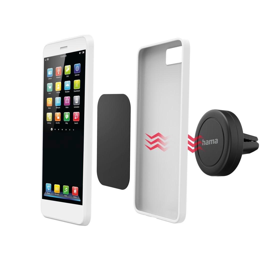 Hama Smartphone-Halterung Auto Handyhalterung "Magnet" für Lüftung, 360 Grad drehbar, universal, (bis 6,5 Zoll)