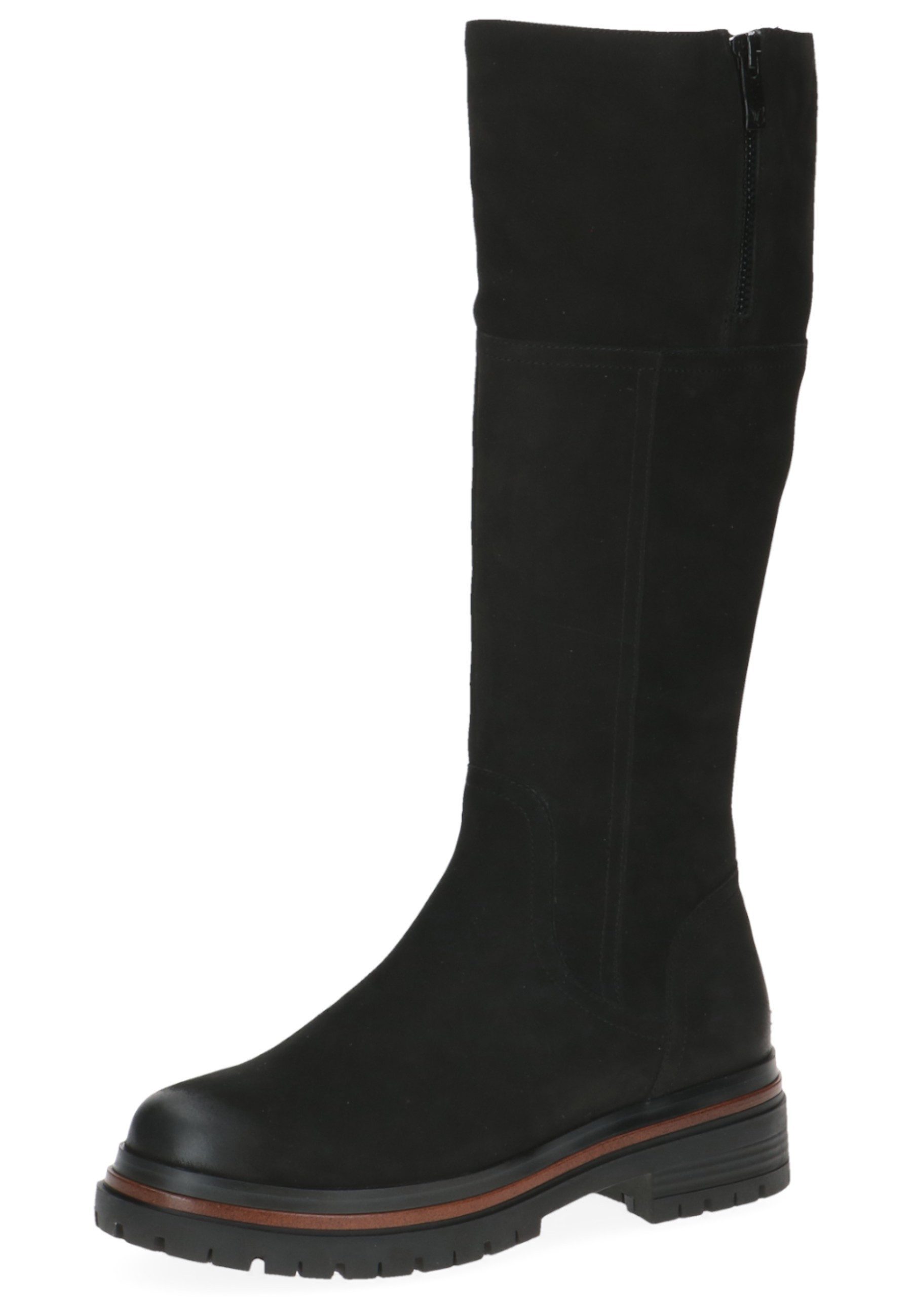 9-25601-45 008 Black Nubuc Stiefel