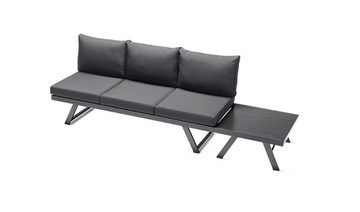 sieger EXKLUSIV Gartenlounge-Hocker Sieger Auckland Loungetisch/Hocker inkl. Kissen (1)