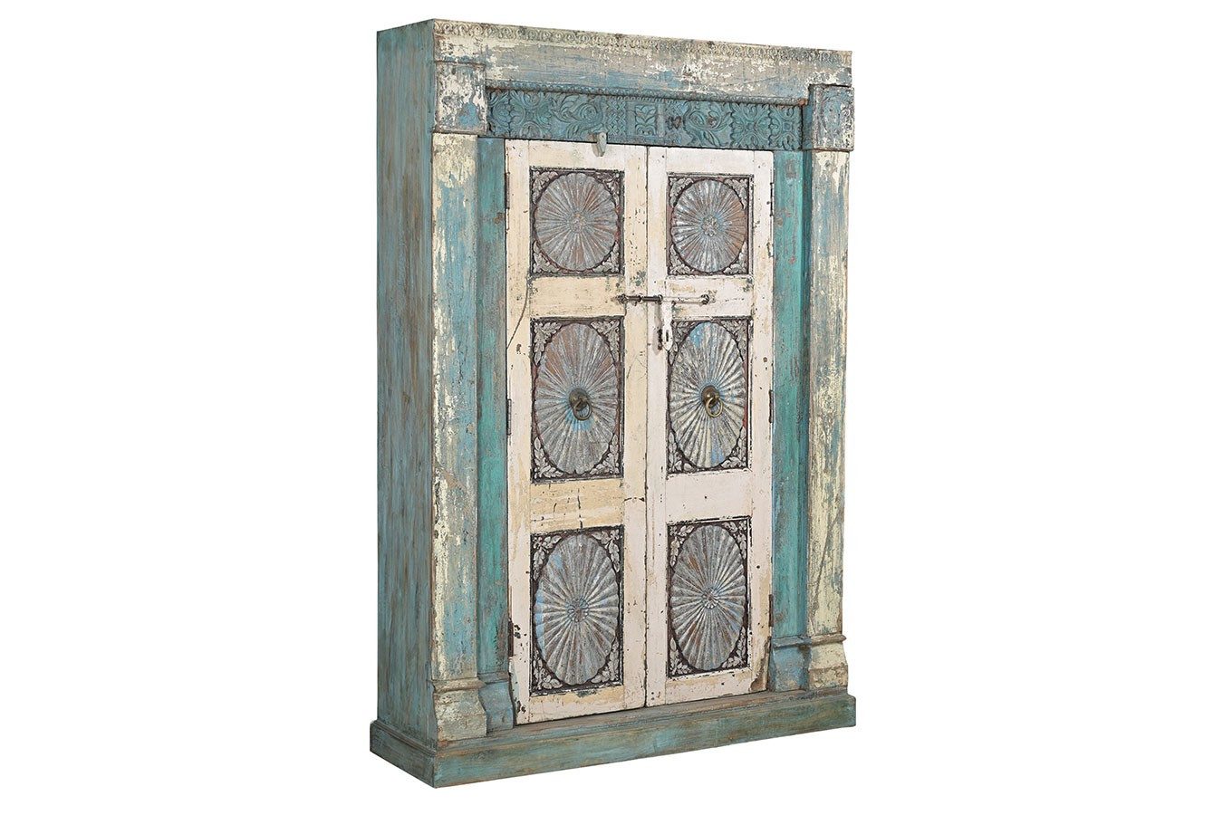 daslagerhaus Bauernschrank Schrank Vintage blau