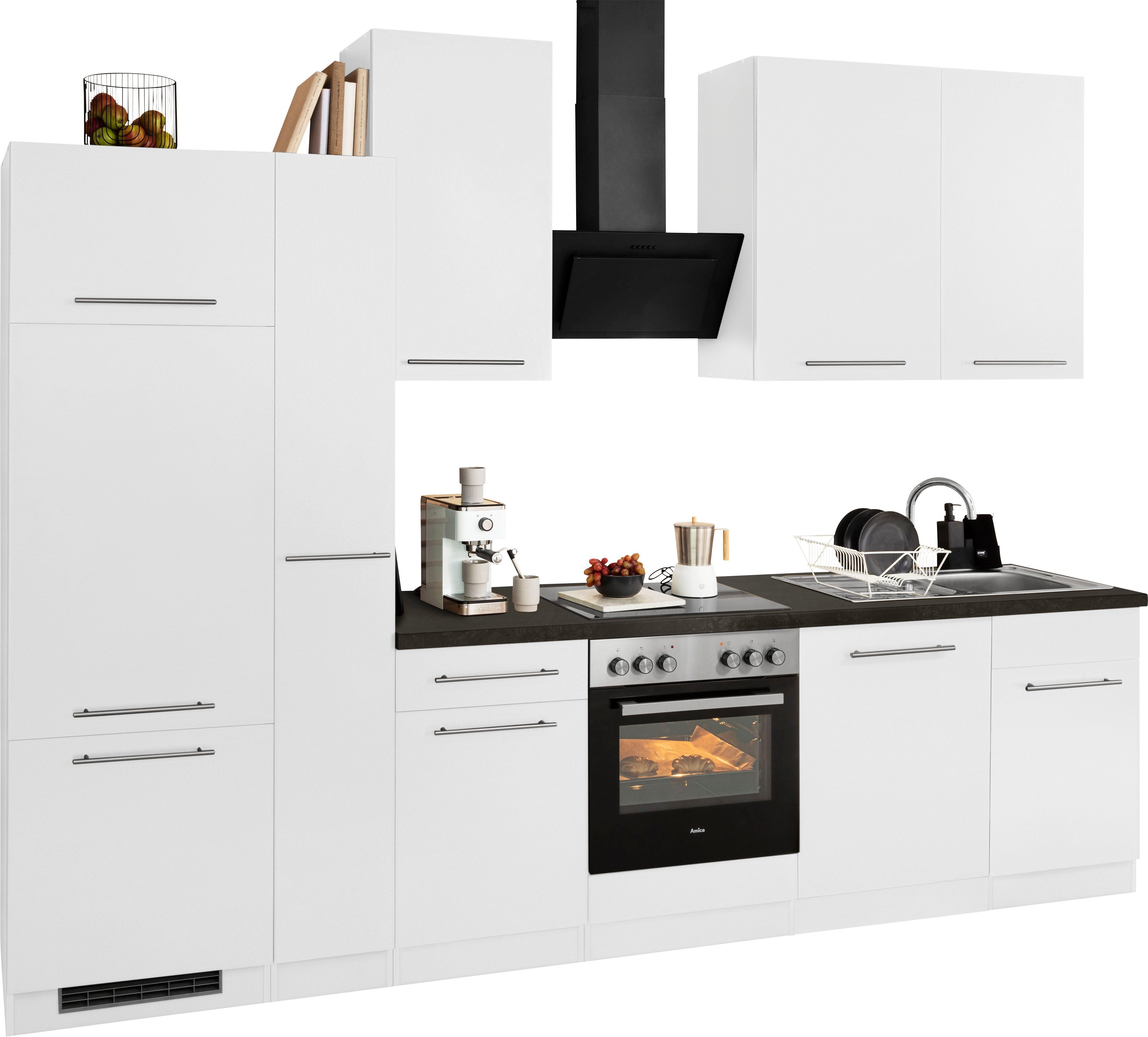 wiho Küchen Küchenzeile Unna, ohne E-Geräte, Breite 310 cm