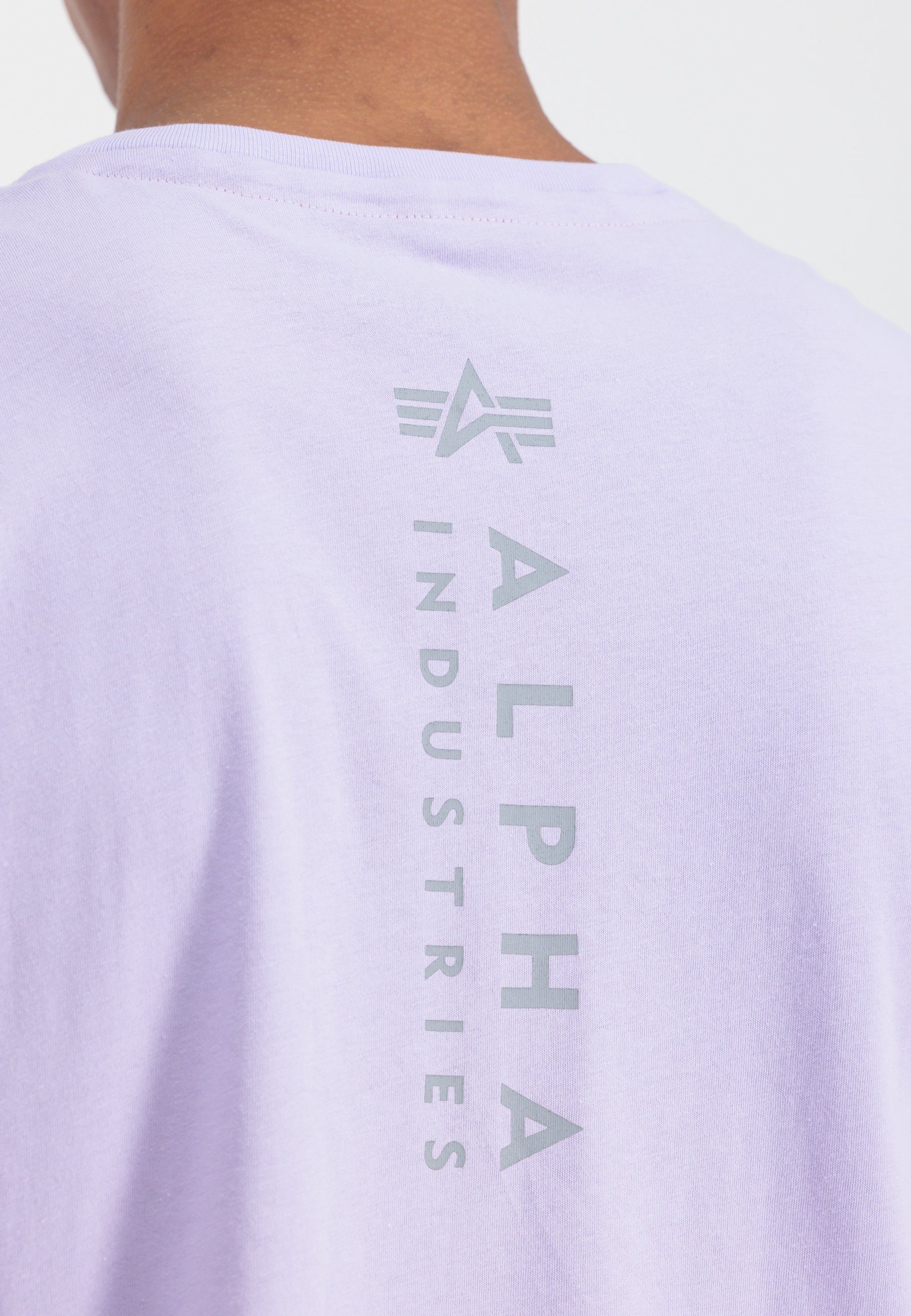 Men EMB T-Shirt T-Shirts - Alpha Industries T-Shirt Alpha pale Unisex Industries violet