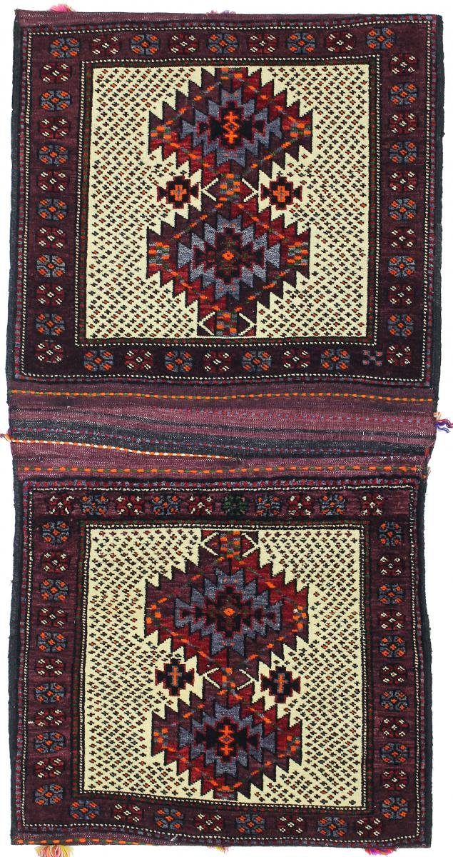 Orientteppich Ghashghai Khorjin 60x116 Handgeknüpfter Orientteppich, Nain Trading, rechteckig, Höhe: 12 mm