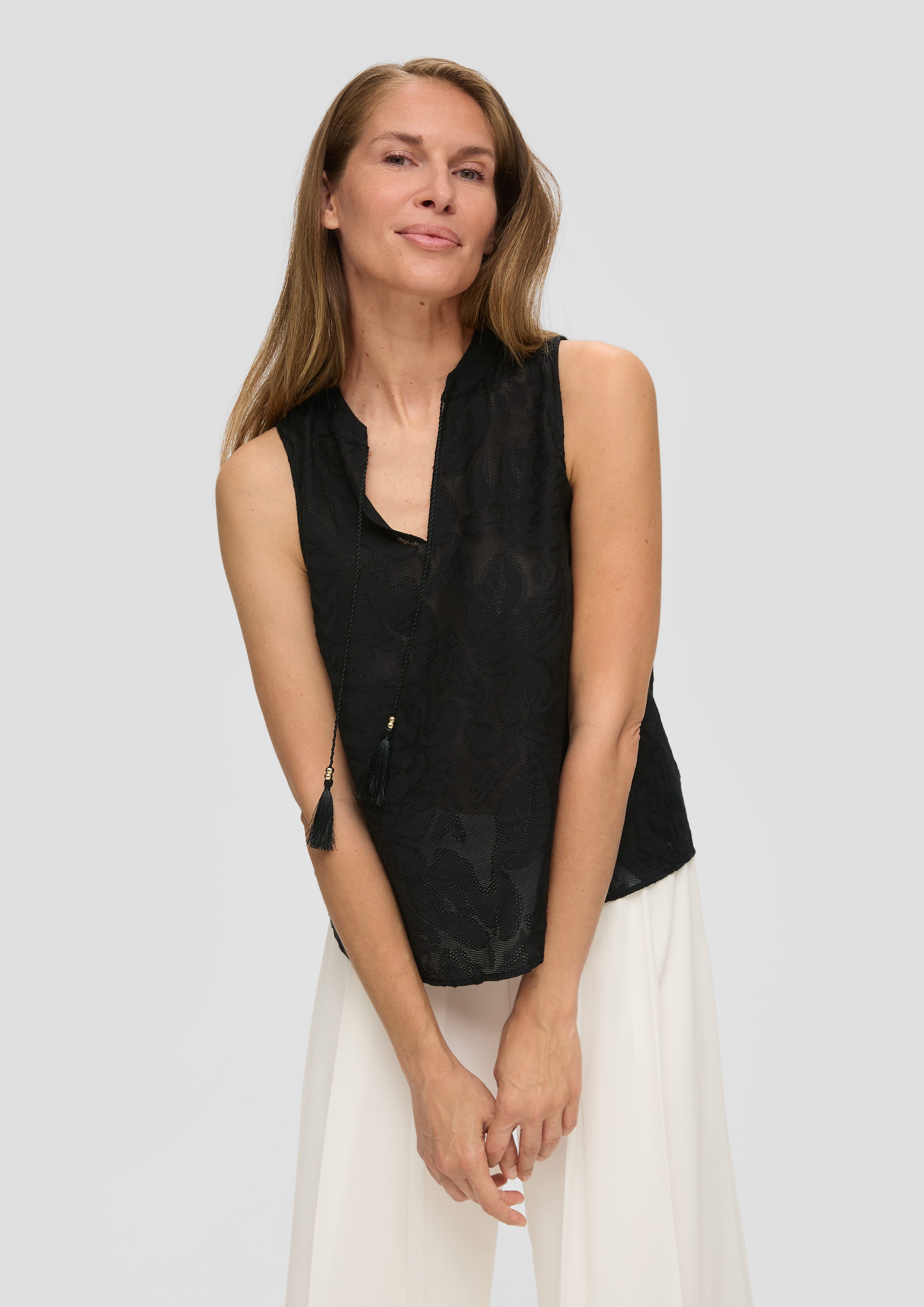 s.Oliver BLACK LABEL Kurzarmbluse Blusenshirt im günstig online kaufen