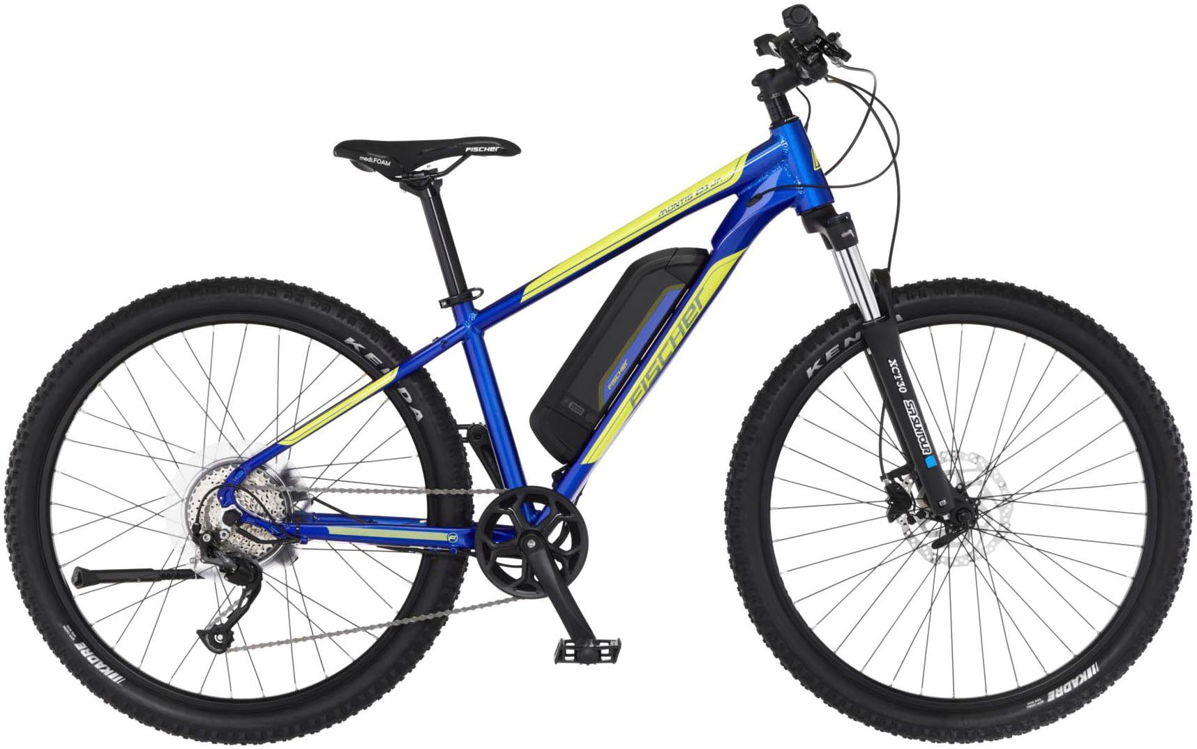 FISCHER Fahrrad E-Bike MONTIS 2.1 Junior 422, 9 Gang, Kettenschaltung, Heckmotor, 418 Wh Akku, Pedelec, Elektrofahrrad für Damen u. Herren, MTB, Mountainbike