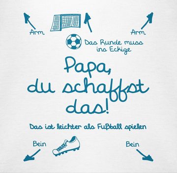 Shirtracer Shirtbody Papa du schaffst das Fußball Junge Strampler Baby Mädchen & Junge