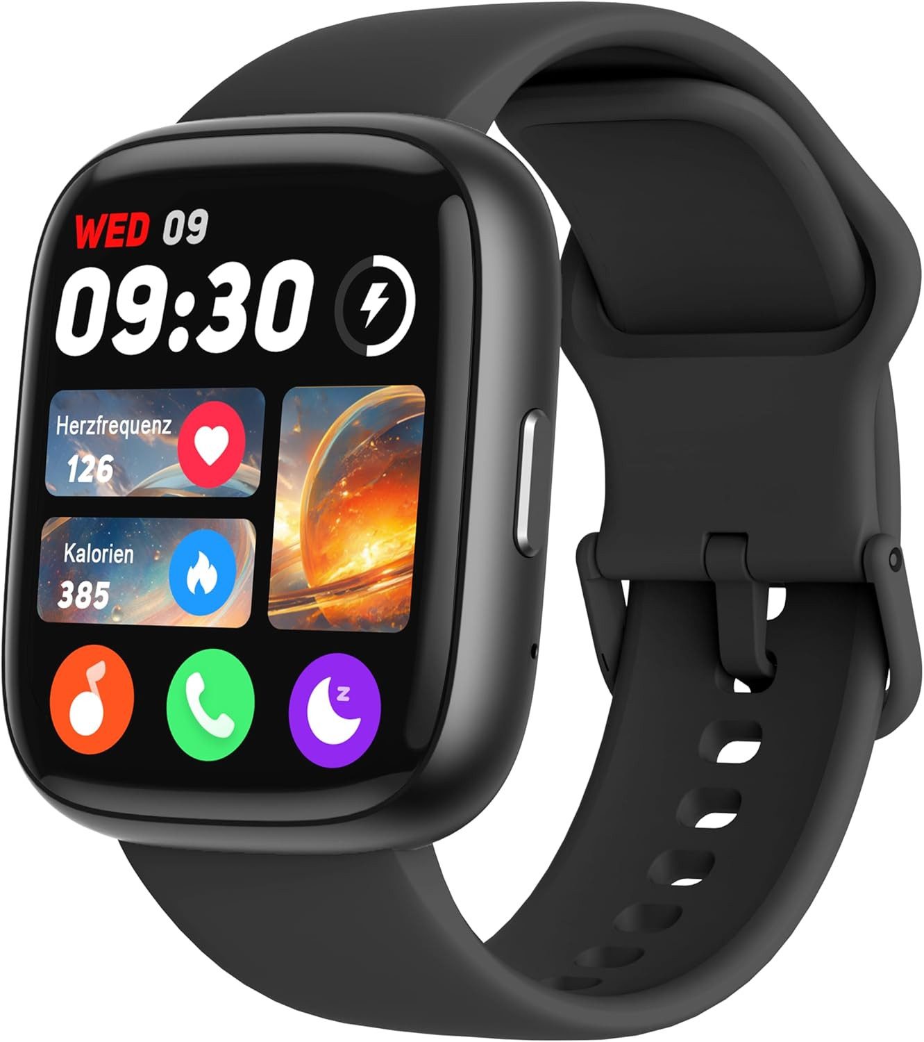LODIMEKE IDW26 Smartwatch (4,6 cm, android ios), Smartwatch mit 1,83 Zoll Touchdisplay und über 100 Sportmodi