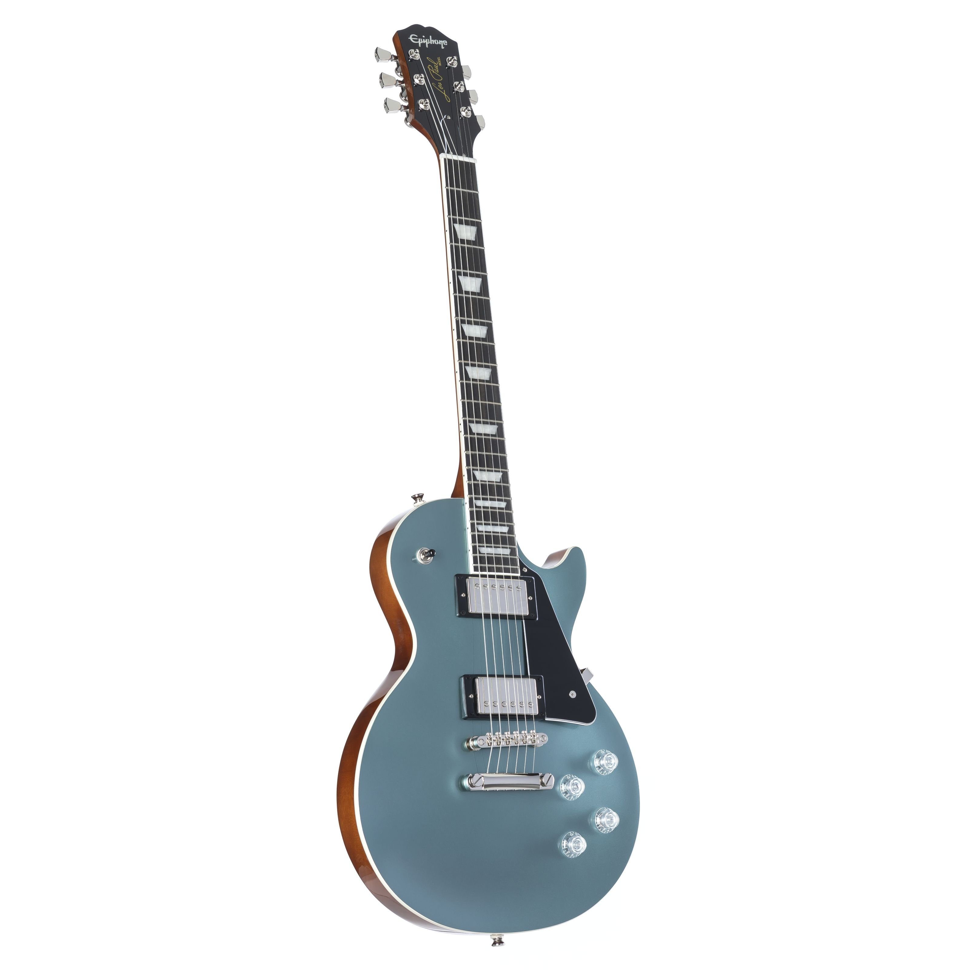 Epiphone E-Gitarre, Les Paul Modern Faded Pelham Blue - Single Cut E-Gitarre