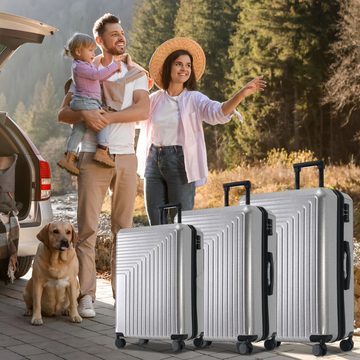 Powerwill Kofferset M-L-XL 3-teiliges Koffer-Set, 4 Rollen, (360° Rollen, mit Zahlenschloss, 3 tlg., Robust, leicht und stilvoll), Für komfortables Reisen und sicheren Transport