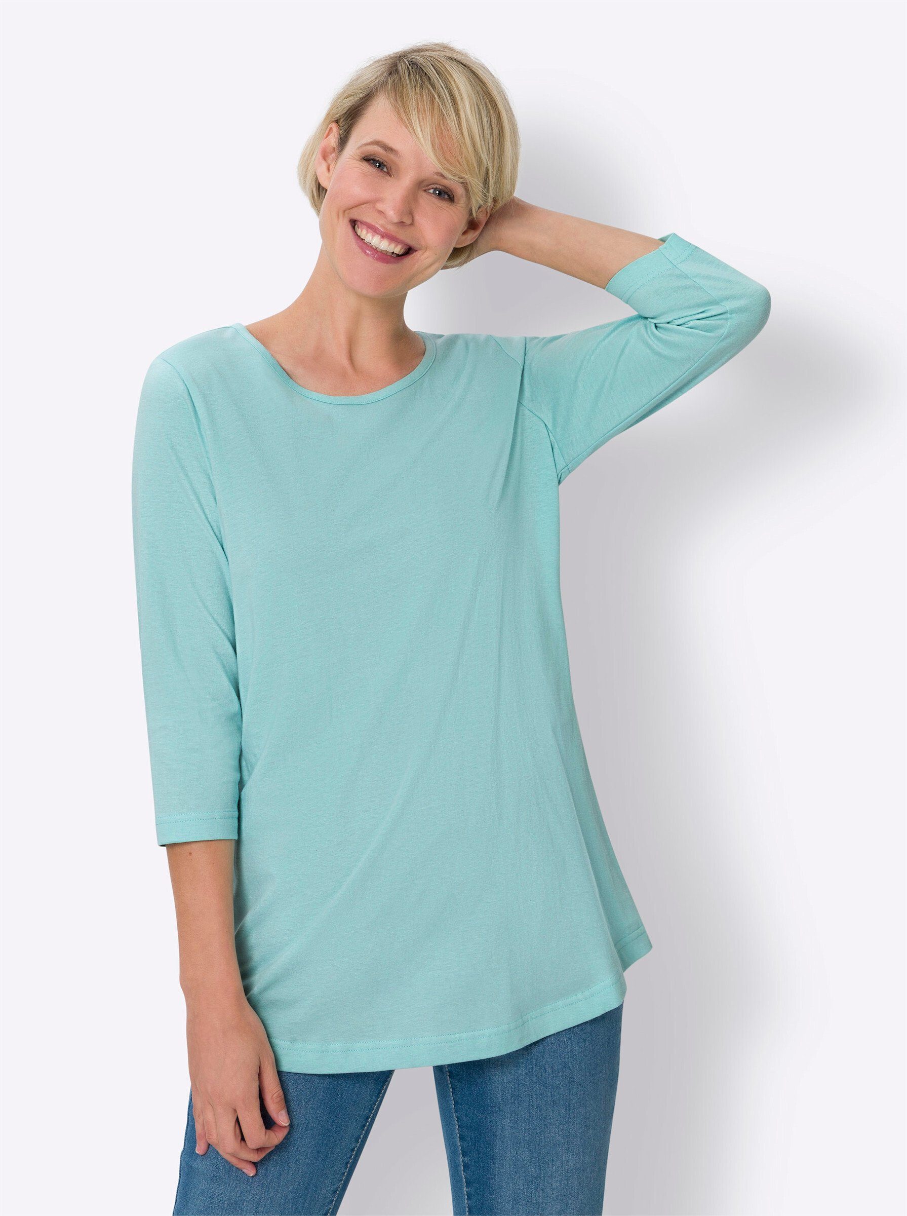 Sieh an! T-Shirt Longshirt (2-tlg) günstig online kaufen