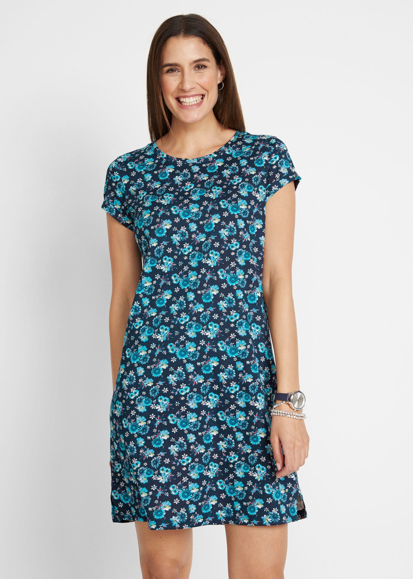 bonprix Shirtkleid (Packung, 2-tlg) für warme Tage, aus reiner Baumwolle, l günstig online kaufen
