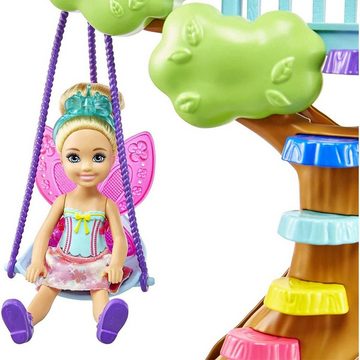 Mattel® Puppen Accessoires-Set Mattel GTF49 - Barbie - Dreamtopia - Chelsea Spielset, Regenbogenschaukel