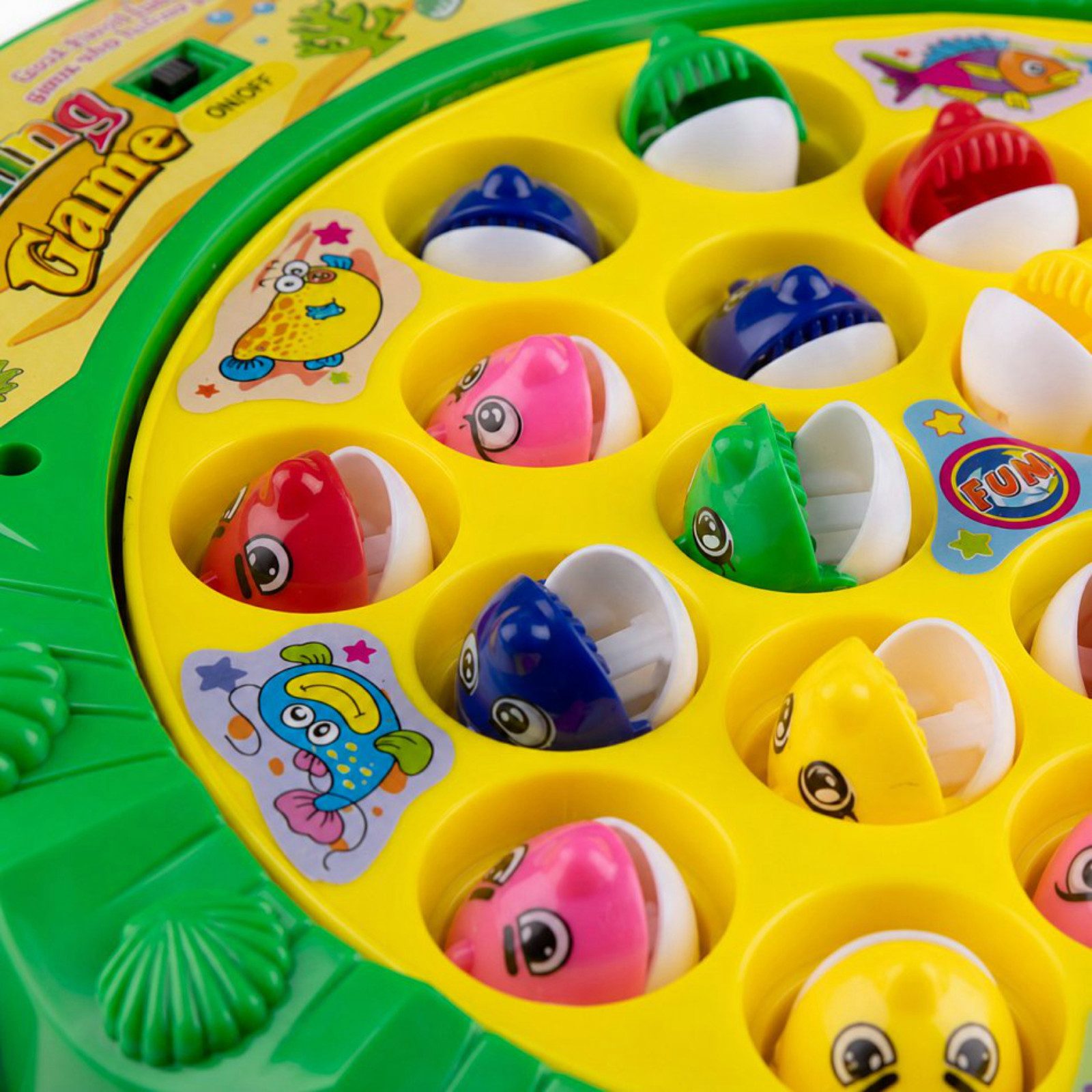 Haushalt International Spiel Angelspiel Kinderspiel 26tlg Kunststoff elektrisch, 4 Angeln, drehend, 21 Fische, Spielspaß