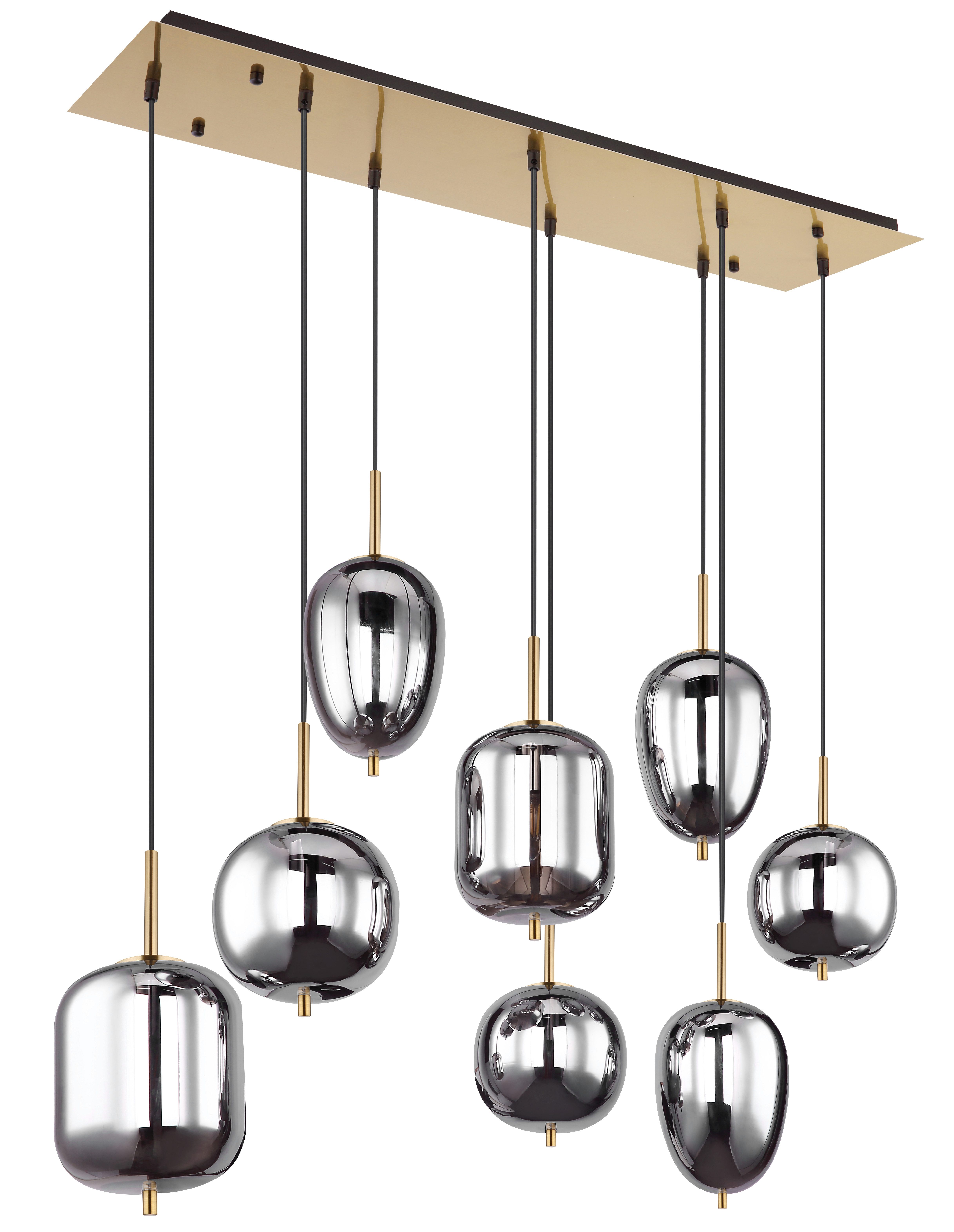GLOBO LIGHTING Hängeleuchte BLACKY I, ohne Leuchtmittel, Hängelampe/Pendelleuchte/unterschiedliche Gläser