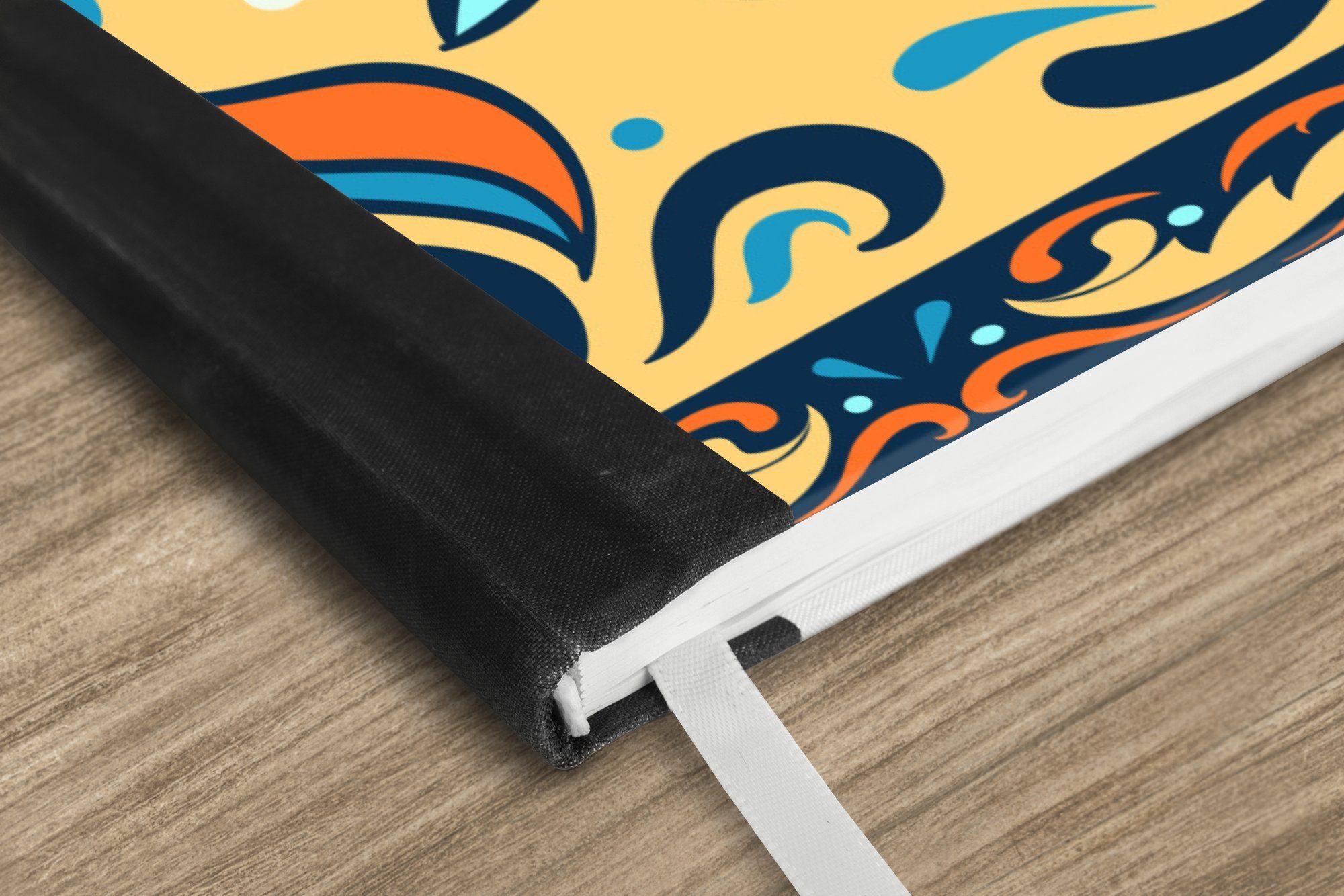 Thumbnail - MuchoWow Notizbuch Sonnenblume - Blätter - Orange - Gelb, Notebook, Notizblock a5, Tagebuch, Journal Liniert