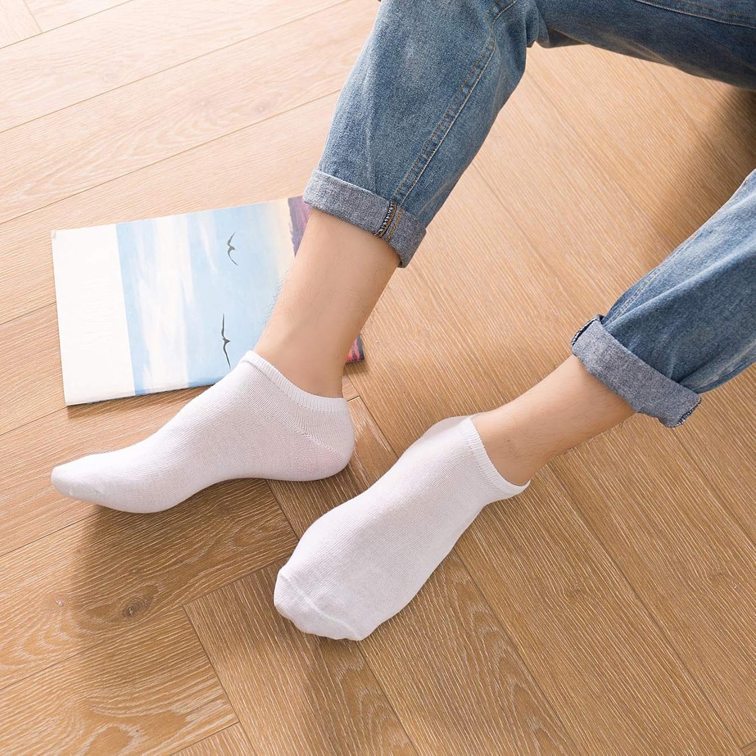 NERS Kurzsocken für Damen & Herren, Baumwolle, Komfortbund, atmungsaktiv (Spar-Set, 10-Paar) Sneakersocken mit verstärkter Ferse, ohne Gummidruck – Bild 2 von 4