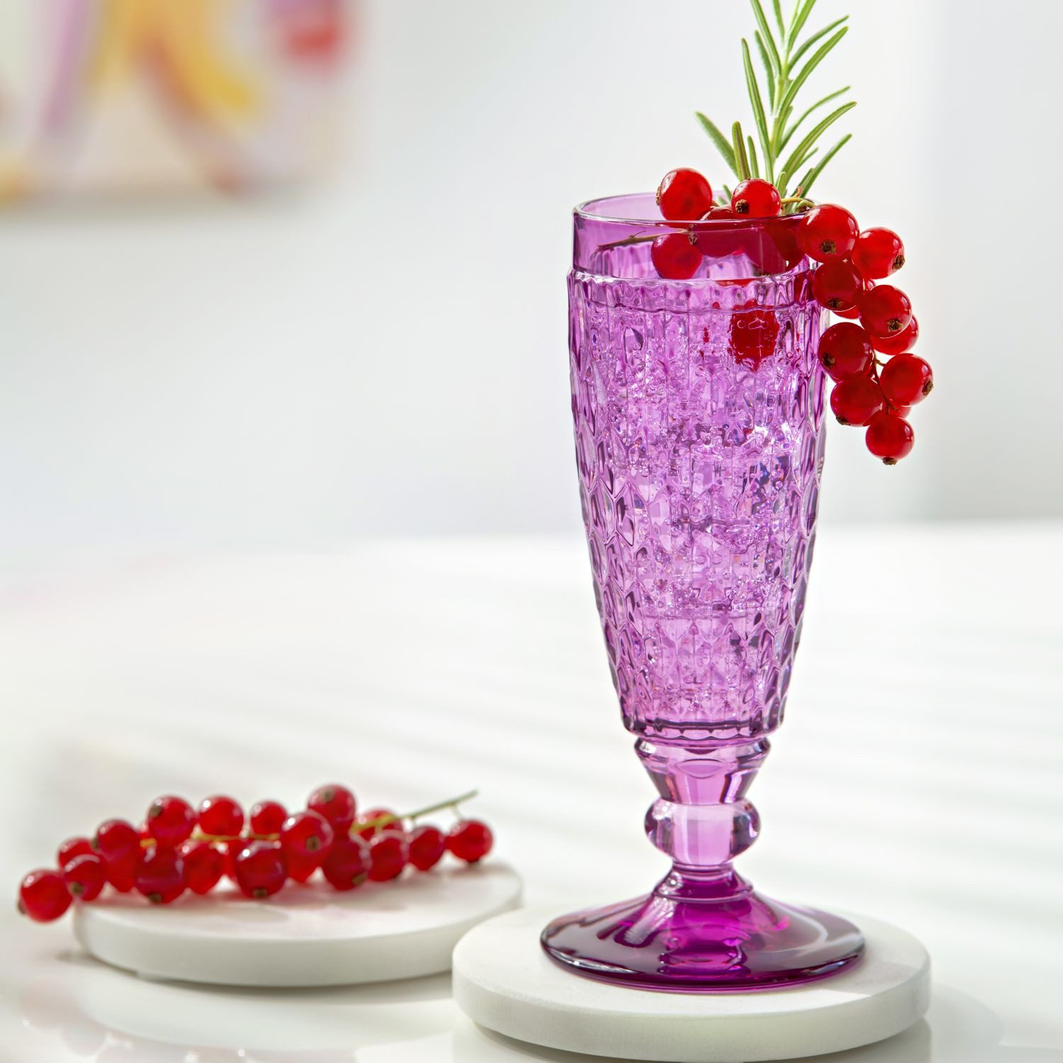 Villeroy & Boch Sektglas Boston Berry, Kristallglas, spülmaschinenfest
