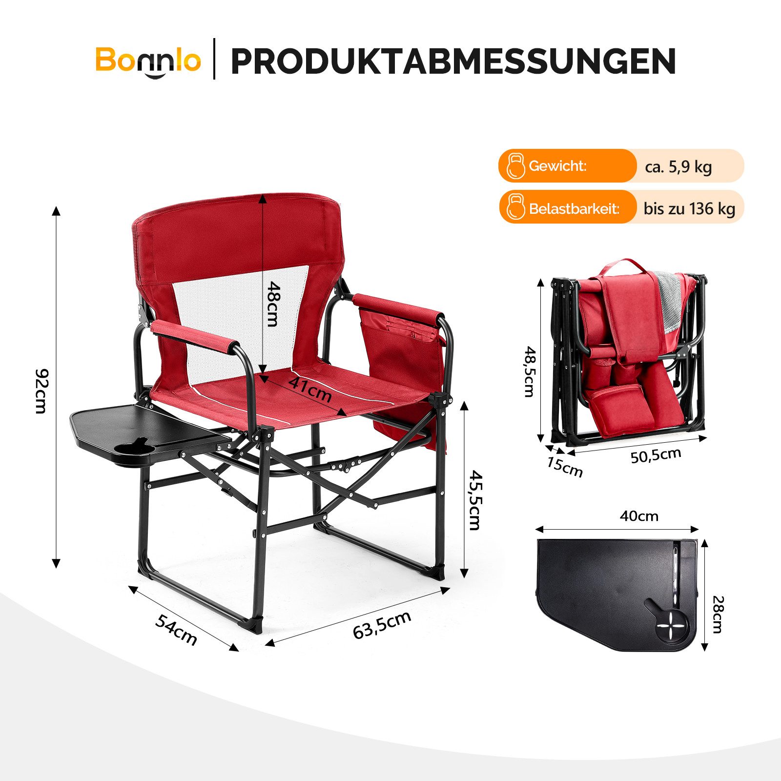 VINGLI Campingstuhl faltbar – Strandstuhl, Klappstuhl günstig online kaufen