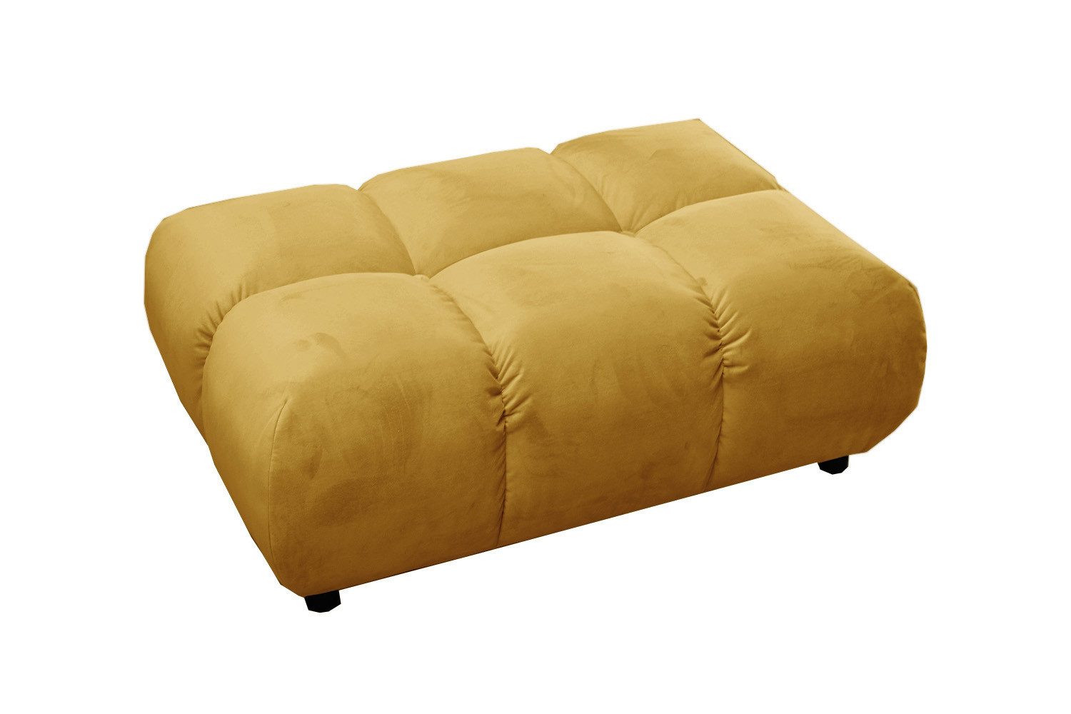 KAWOLA Hocker VIVIEN Luxuriöse Hockerbank - Bequem & Modern - Samt, Eleganter Polsterhocker, Wohnzimmer, Rechteckig, 108x73 cm, Velvet