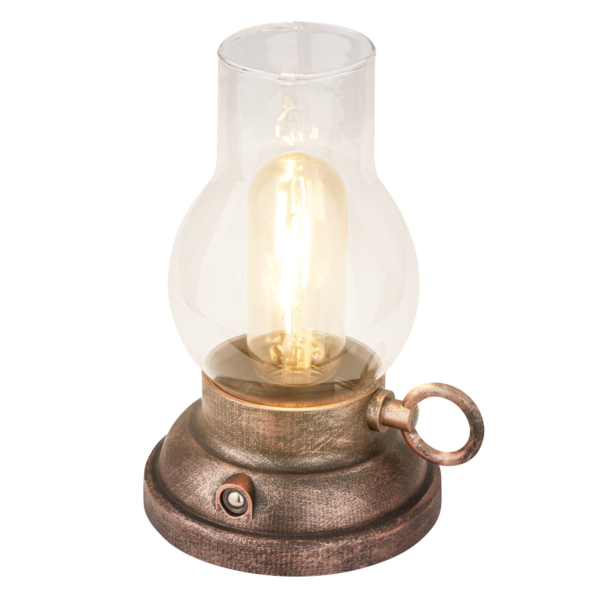 Briloner Leuchten LED Tischleuchte Vintage Tischlampe Akku Kerzenlicht Nach günstig online kaufen