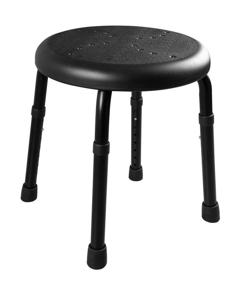 Ridder Dusch- und Badhocker HANDICAP Badstuhl, Durch. 45cm, Schwarz, Ridder-A170110