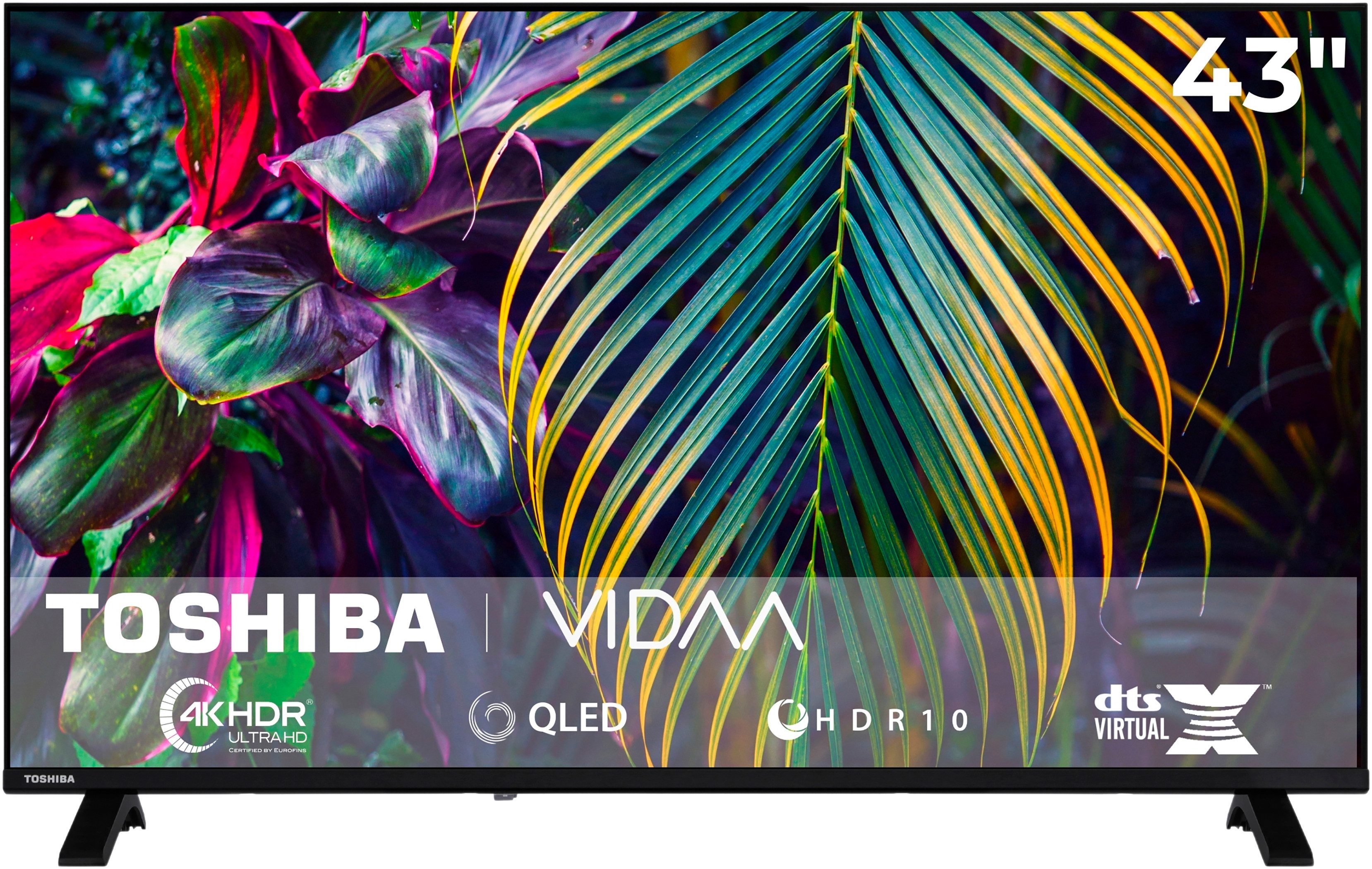 Toshiba 43QV1563DDW QLED-Fernseher (108 cm/43 Zoll, 4K Ultra HD, Smart-TV)