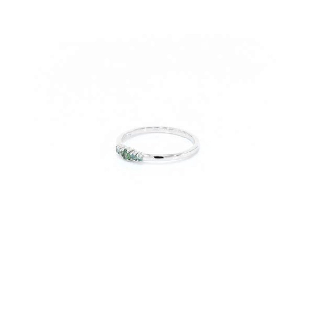 Cavill Silberring Cavill Ring aus 925er Silber, plattiert, 0,155 ct Alexandrit grün (1-tlg)