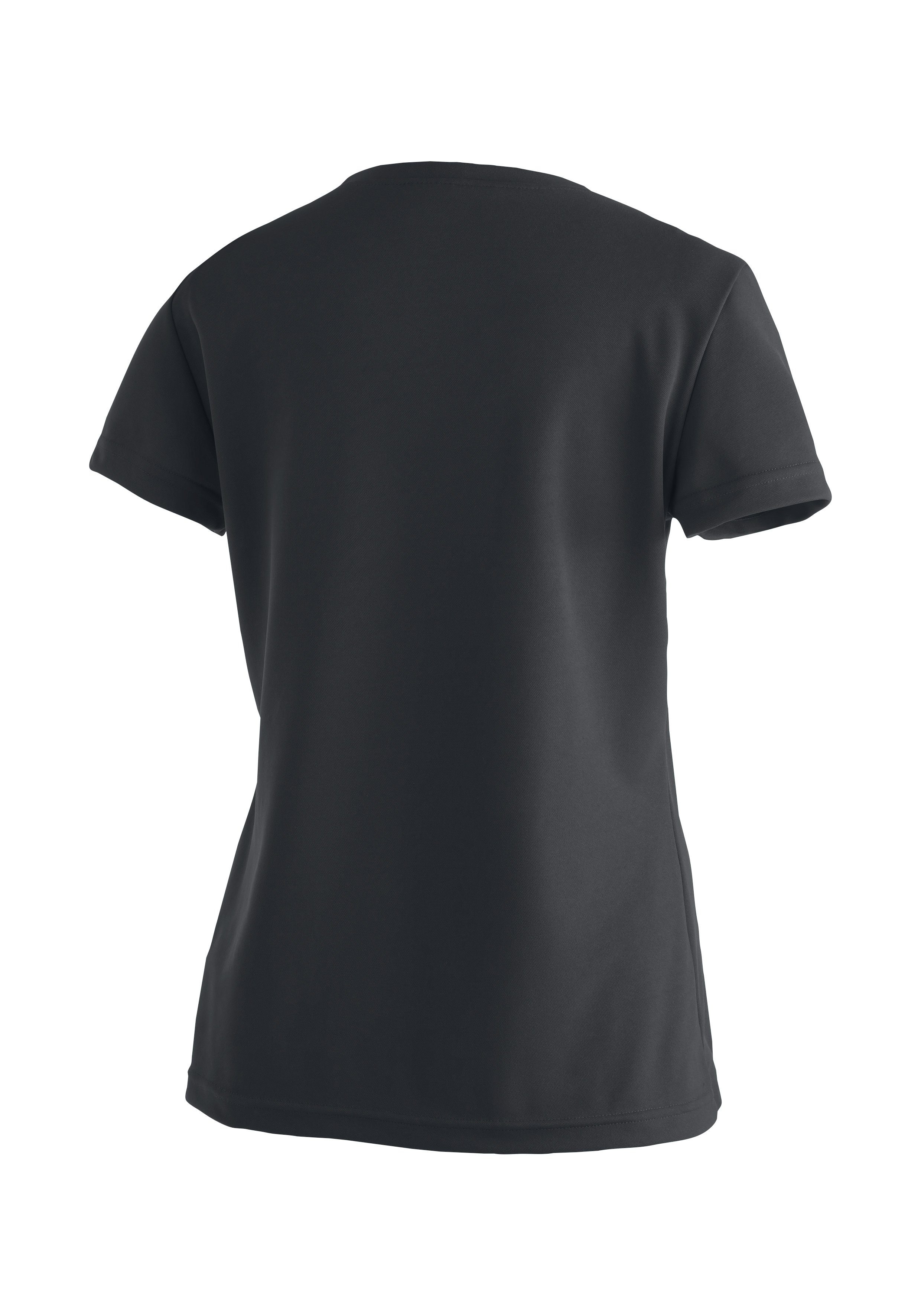 Maier Sports T-Shirt Waltraud Damen Kurzarmshirt, leichtes Sommer Funktionsshirt, Rundhals, Reg Fit