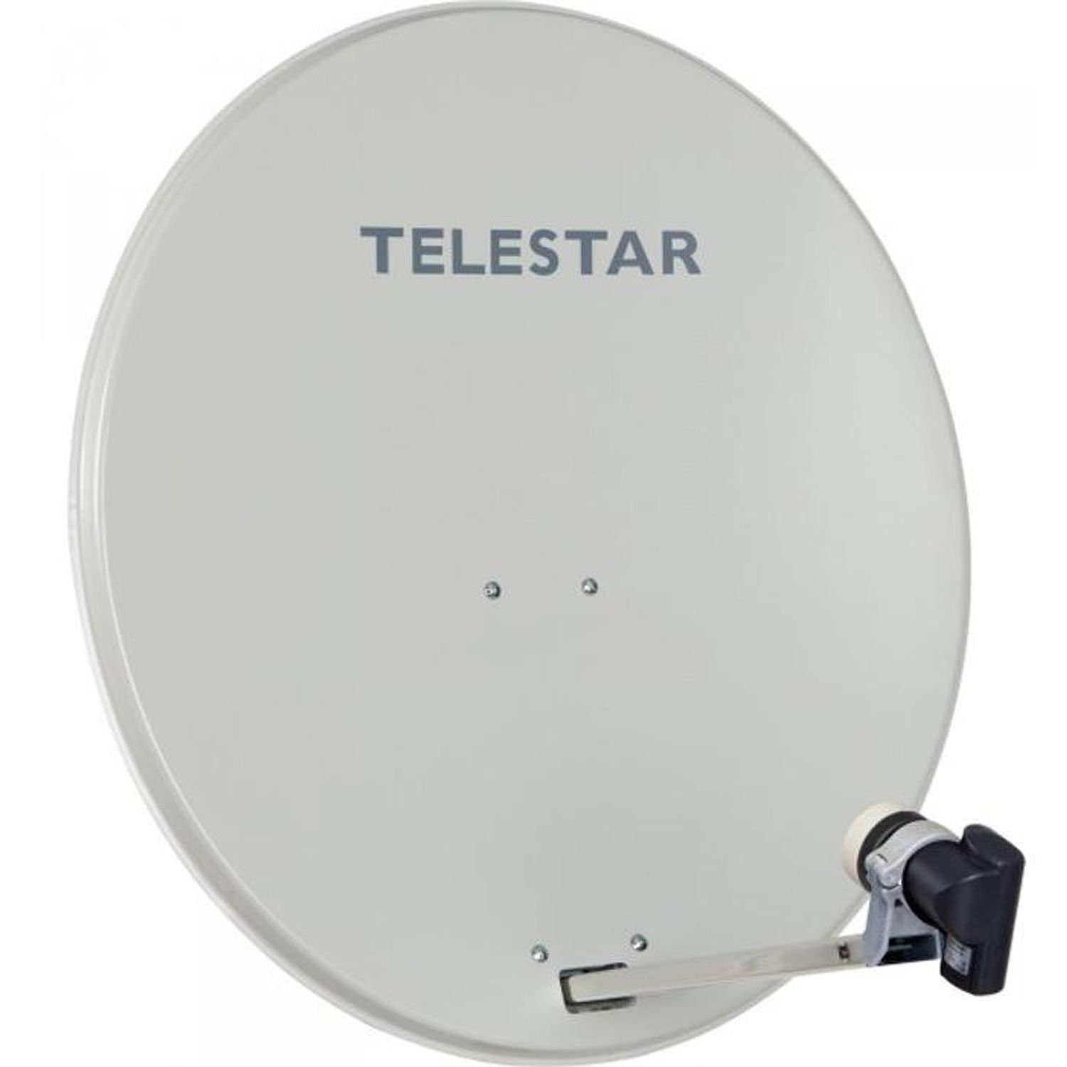 TELESTAR DIGIRAPID 80 A Alu Sat-Antenne mit SKYSINGLE HC LNB SAT-Antenne (80 cm, Aluminium, Guss, besonders rauscharm, empfangsorientiert, HDTv & 3D geeignet)