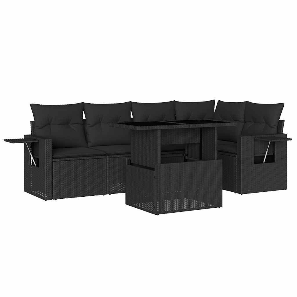 vidaXL Gartenlounge-Set 6-tlg. Garten-Sofagarnitur mit Kissen günstig online kaufen