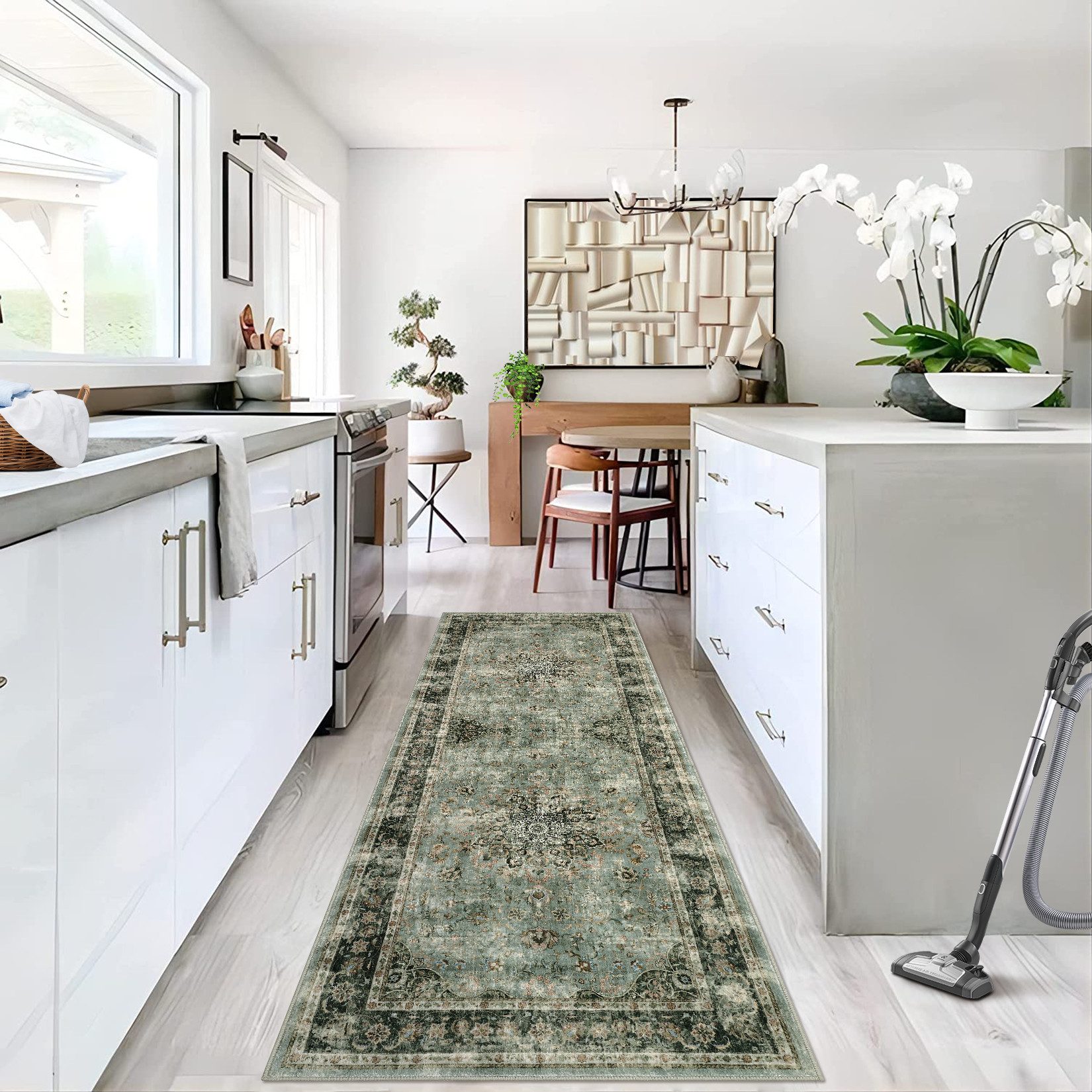 GarveeMore Teppich Teppich Wohnzimmer Waschbarer Vintage günstig online kaufen