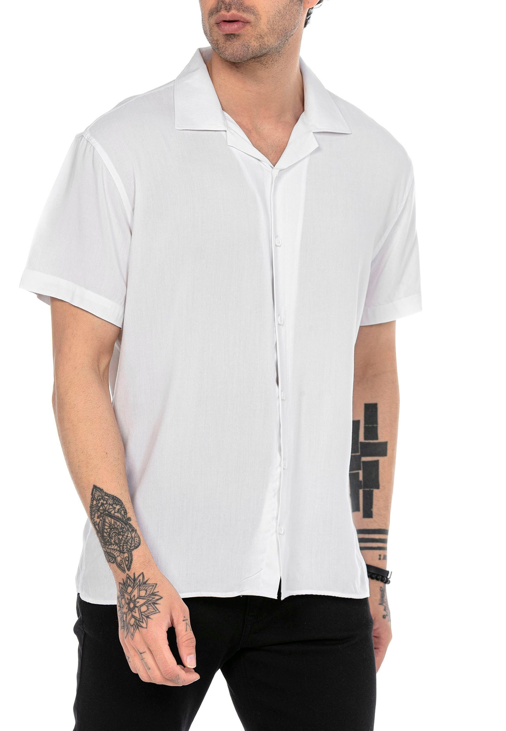 RedBridge Kurzarmhemd mit Reverskragen – luftiger Sommer-Look günstig online kaufen
