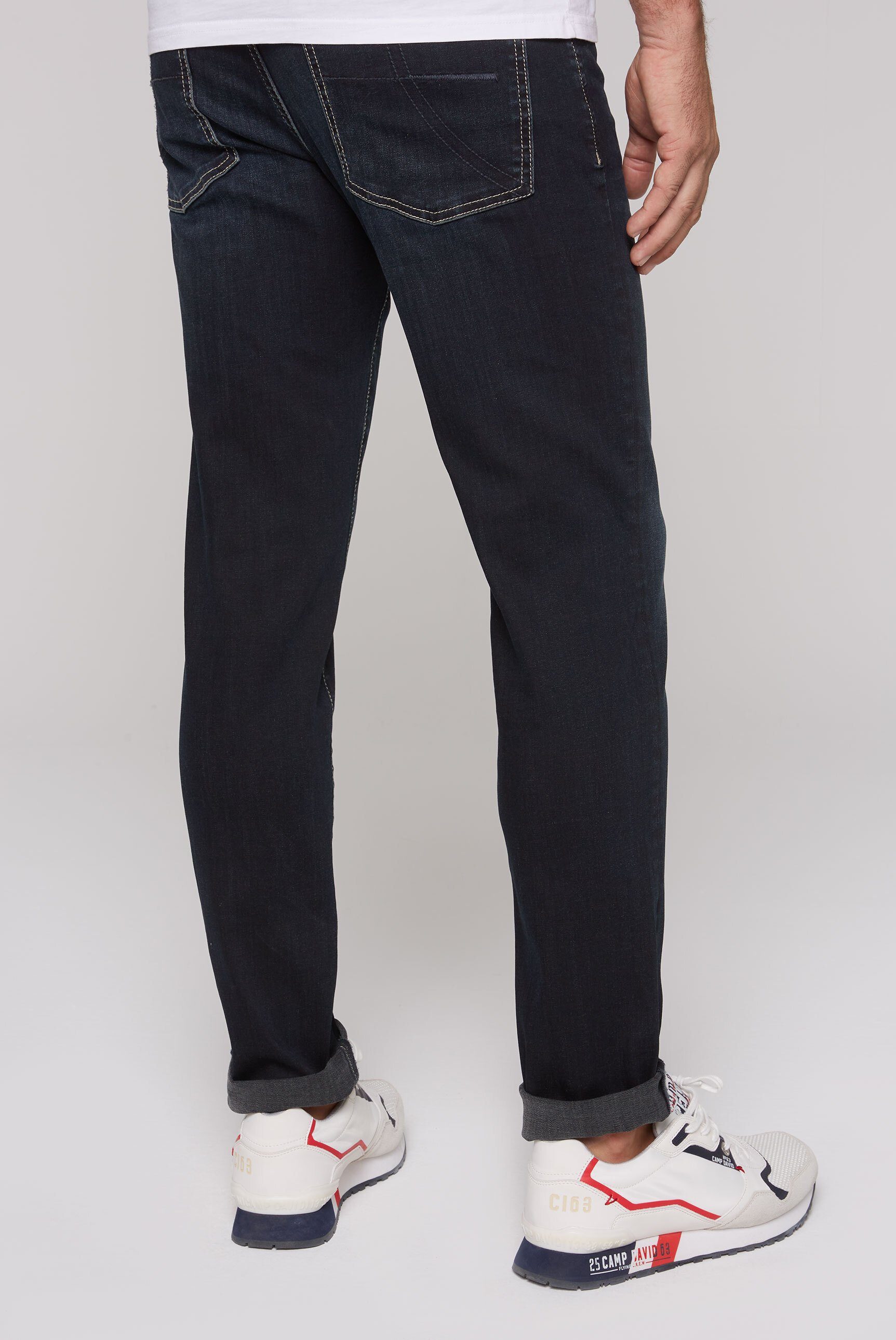 CAMP DAVID Regular-fit-Jeans mit hoher Leibhöhe