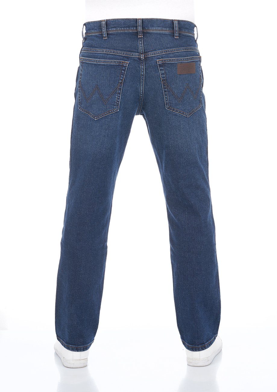 Wrangler Regular Texas Jeanshose (WSS1HN11Y) Denim Herren Fit Stretch mit Blast Straight-Jeans Blue Stretch Hose