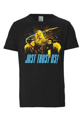 LOGOSHIRT T-Shirt Star Wars: Solo - Just Trust Us mit coolem Print