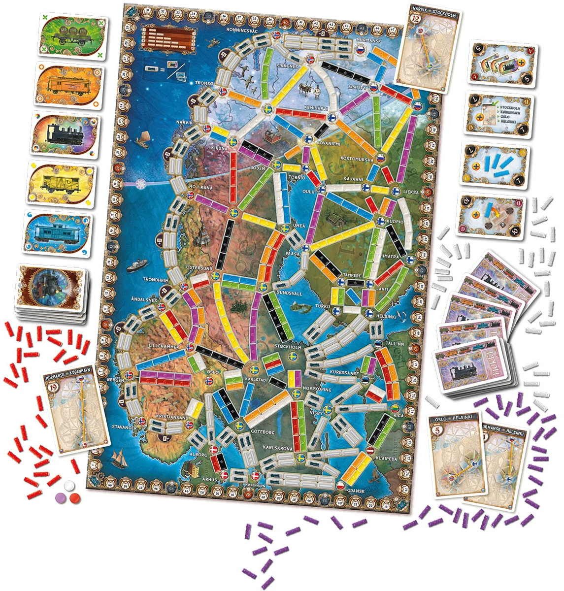 Days of Wonder Spiel Familienspiel Strategiespiel Zug um Zug Polarlichter DOWD0048