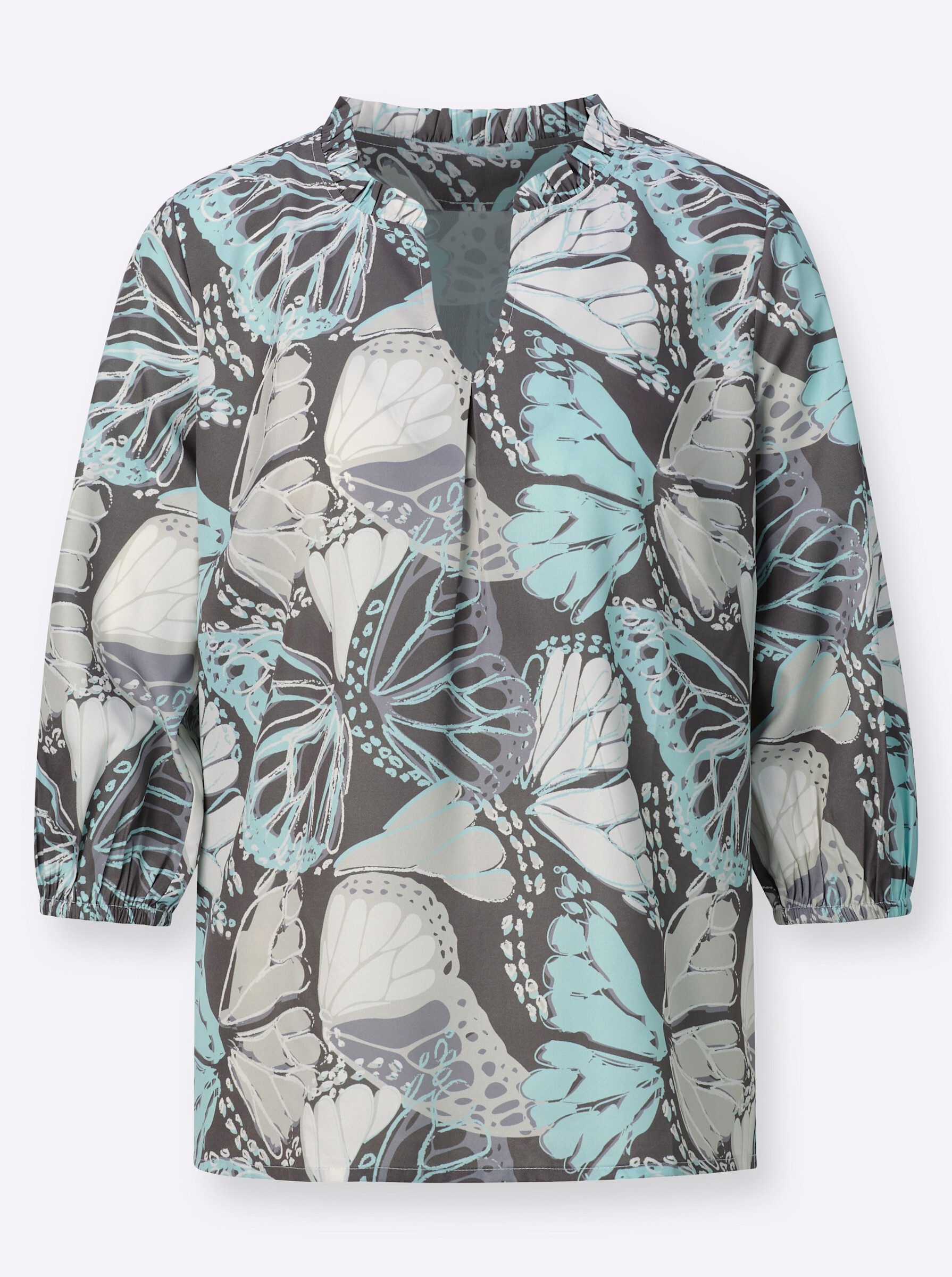 Sieh an! Klassische Bluse 3/4-Arm-Bluse 3/4-Arm