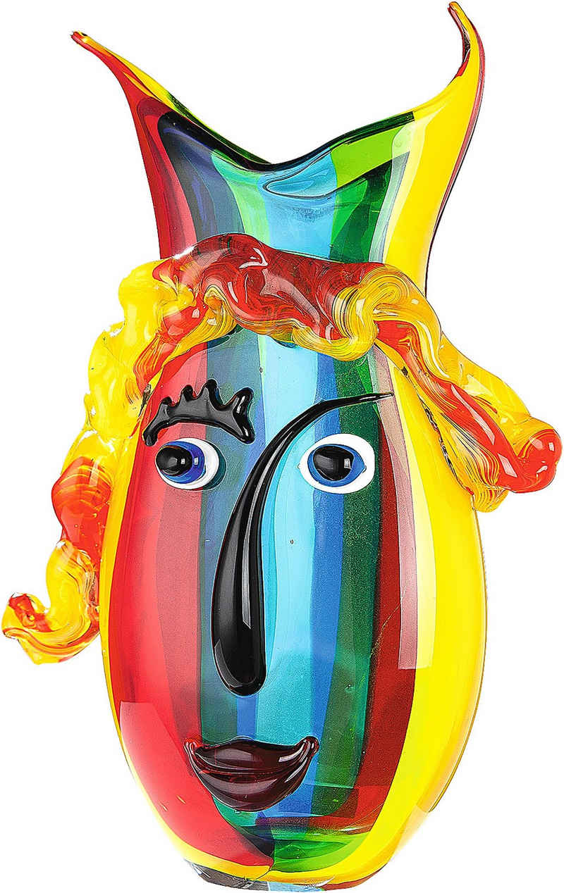 GILDE GLAS art Tischvase Rainbow (1 St), aus Glas, Höhe ca. 37 cm