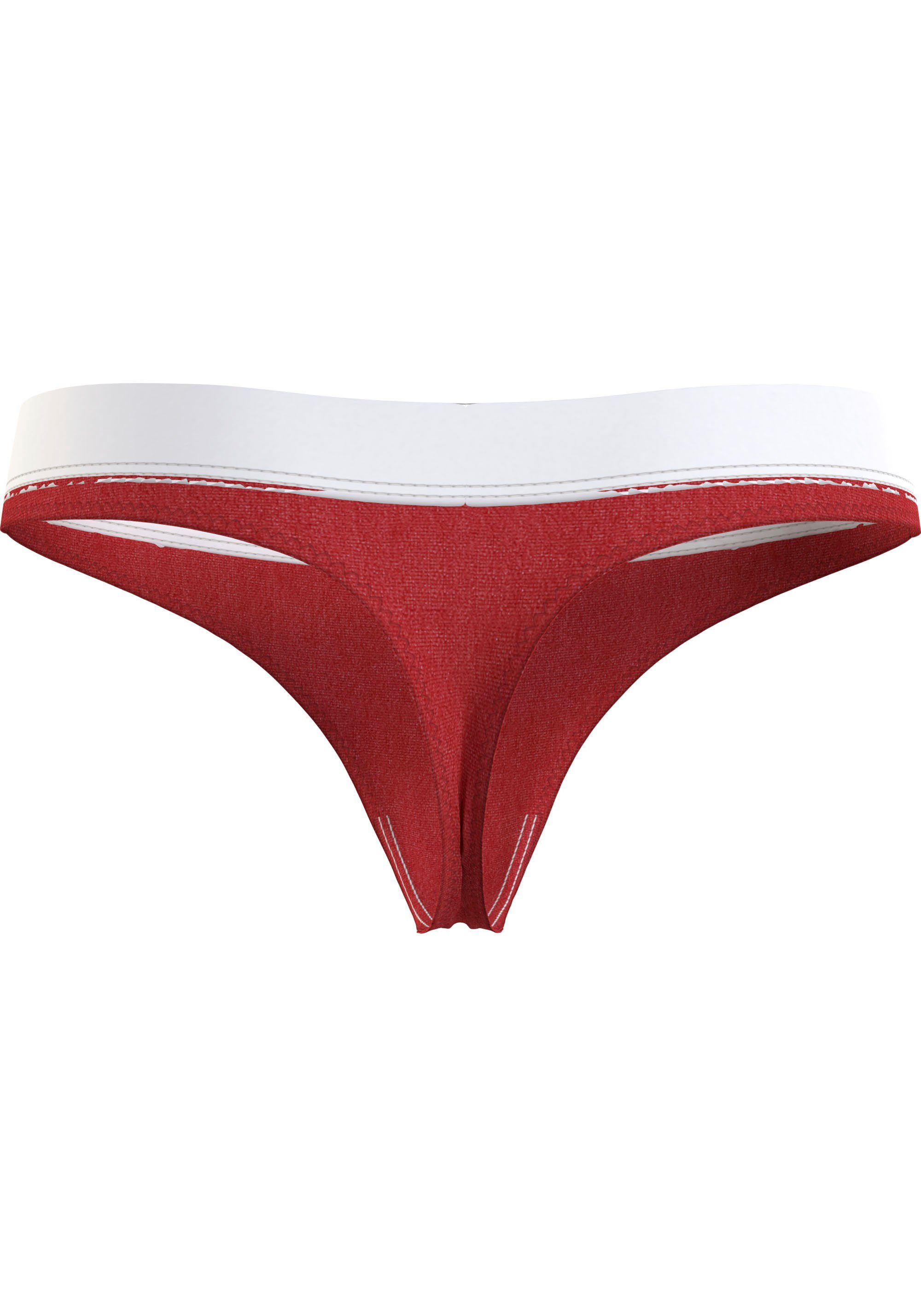 Underwear THONG Markenlabel mit Slip Deep-Crimson Tommy Hilfiger Tommy (EXT SIZES) Hilfiger