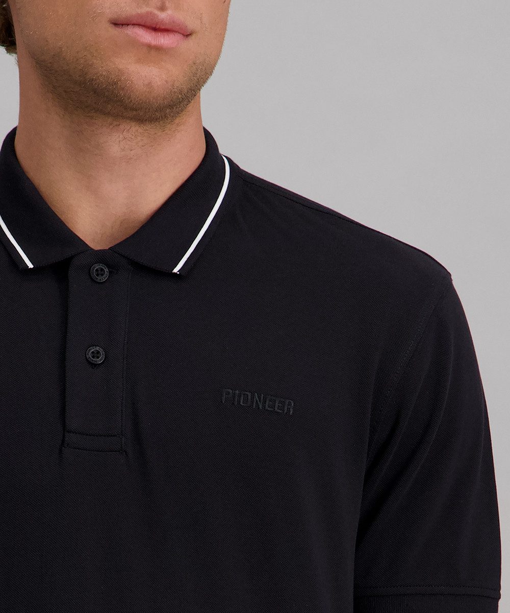 Pioneer Authentic Jeans Poloshirt mit Logo Schriftzug