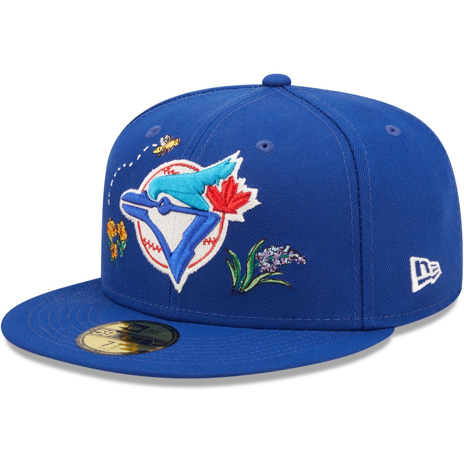 New Era Fitted Cap 59Fifty WATER FLORAL Toronto Jays blau