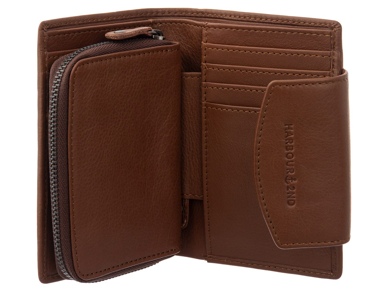HARBOUR 2nd Geldbörse Brit Wallet Style mit Überschlag (1-tlg), Anker Logo