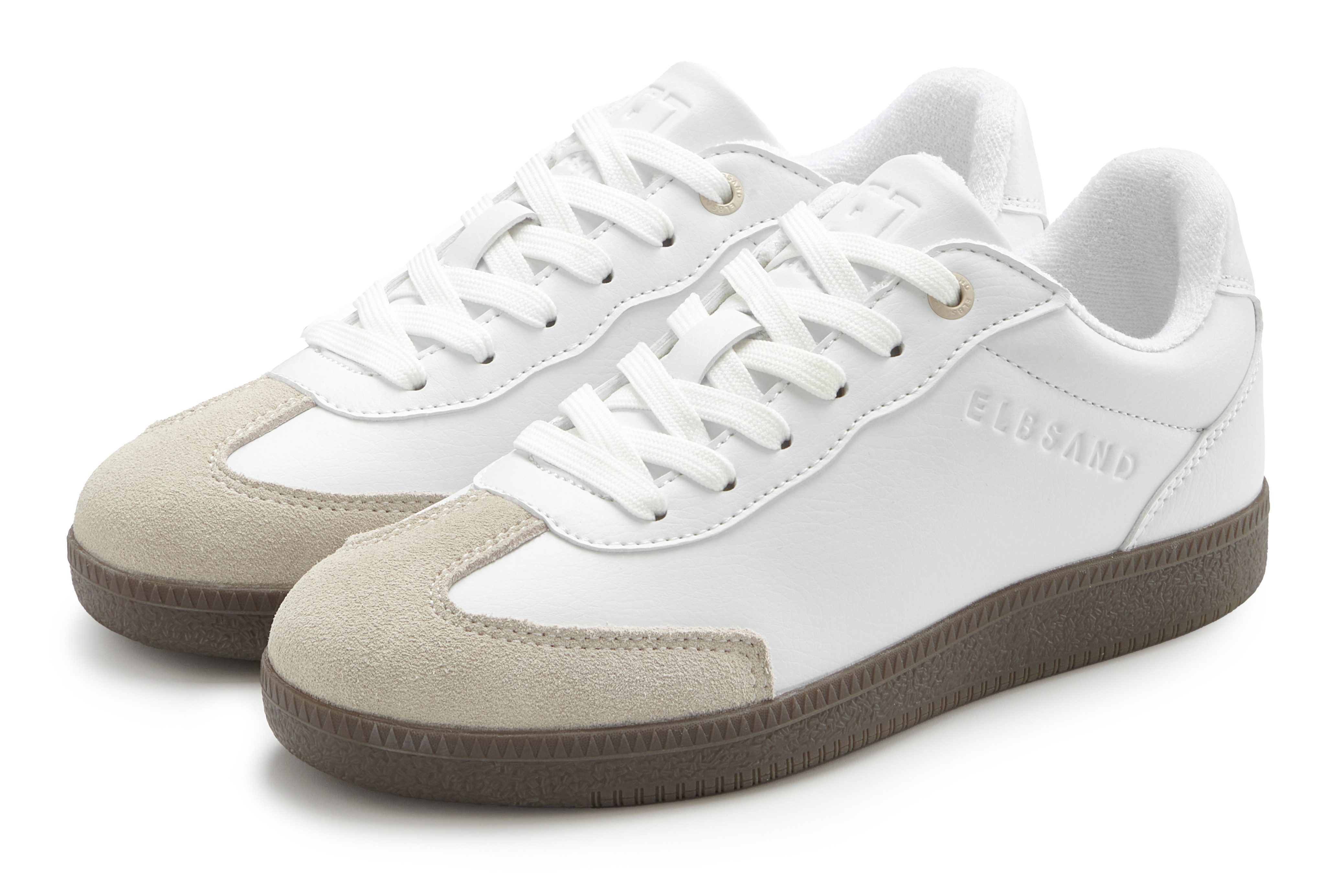 Elbsand Freizeitschuh Кроссовки Retro Кроссовки, Halbschuh, Schnürschuh mit Lederanteil