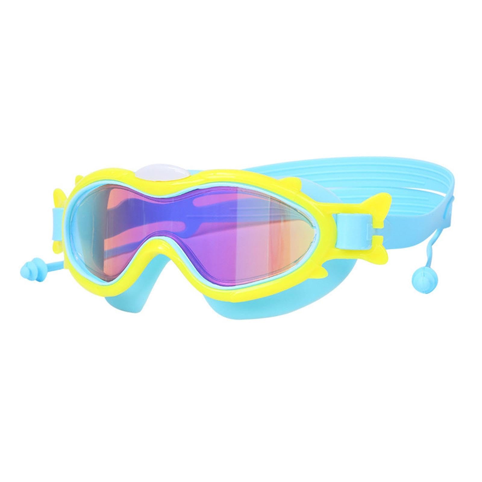Silberstern Taucherbrille Kinder-Schwimmbrille, UV-Schutz-Schwimmbrille mit Ohrstöpseln, Kinder-Taucherbrille, wasserdicht, beschlagfrei