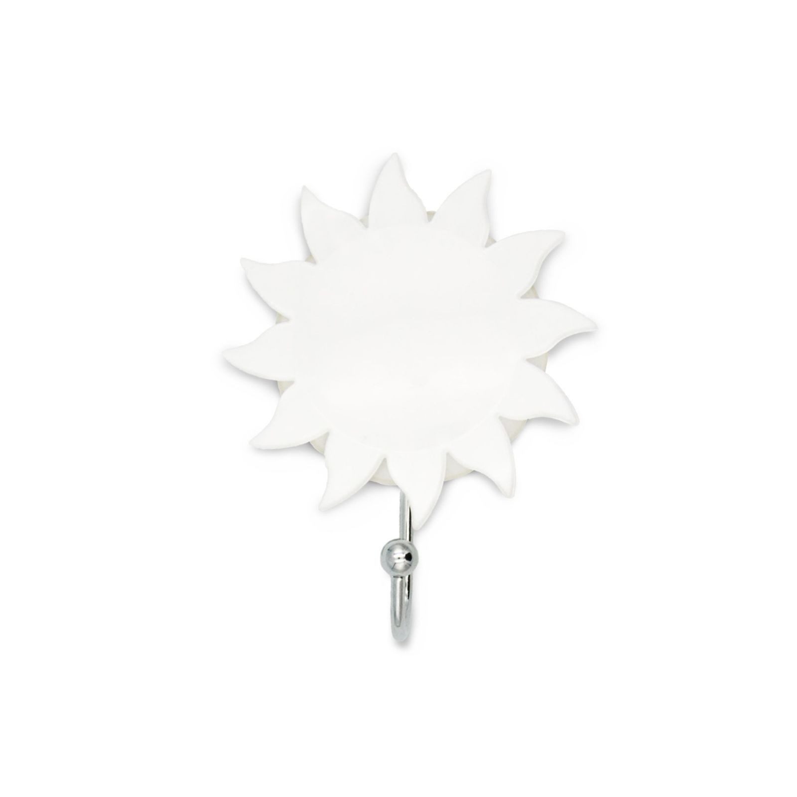 Feridras Handtuchhalter Bademantelhaken Sonne weiß