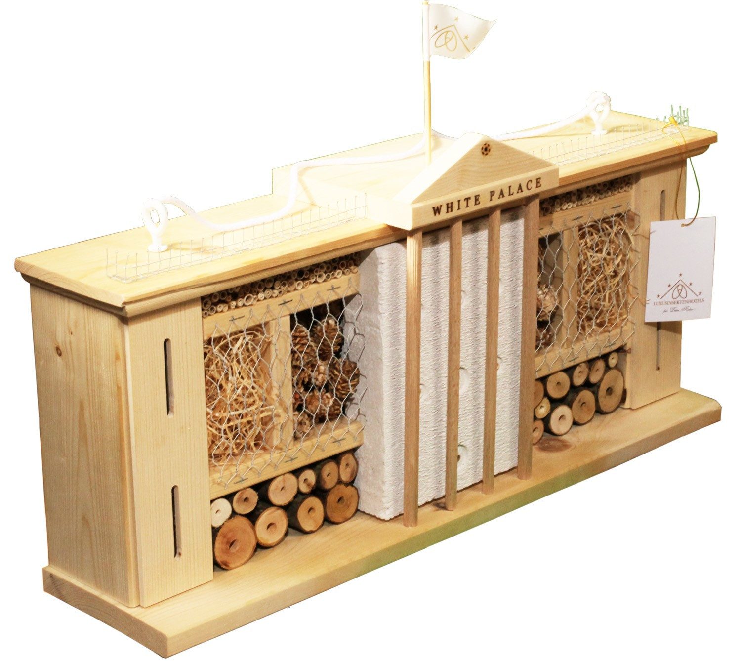 LUXUS-INSEKTENHOTEL Insektenhotel Insektenhotel Bausatz "WEISSER PALAST"