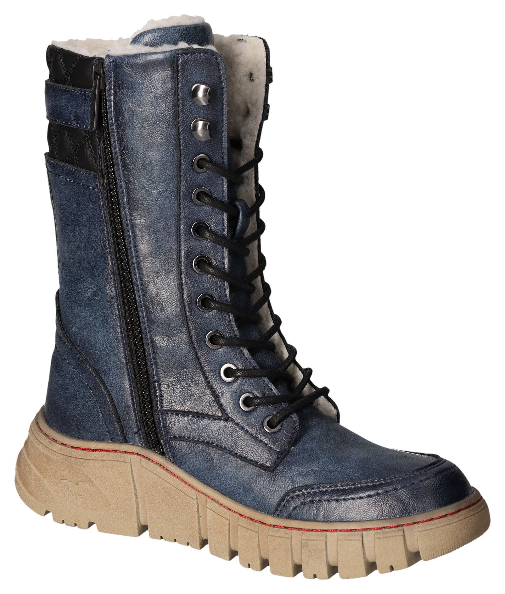 Mustang Shoes Winterboots, Schnürboots, Snowboots, Profilsohle günstig online kaufen