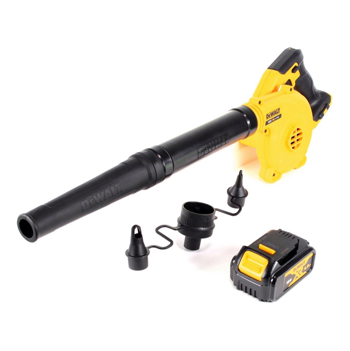 DeWalt Akku-Laubbläser DCV 100 N 18 V Akku Gebläse / Laubbläser + 1 x DCB 182 4,0 Ah Akku
