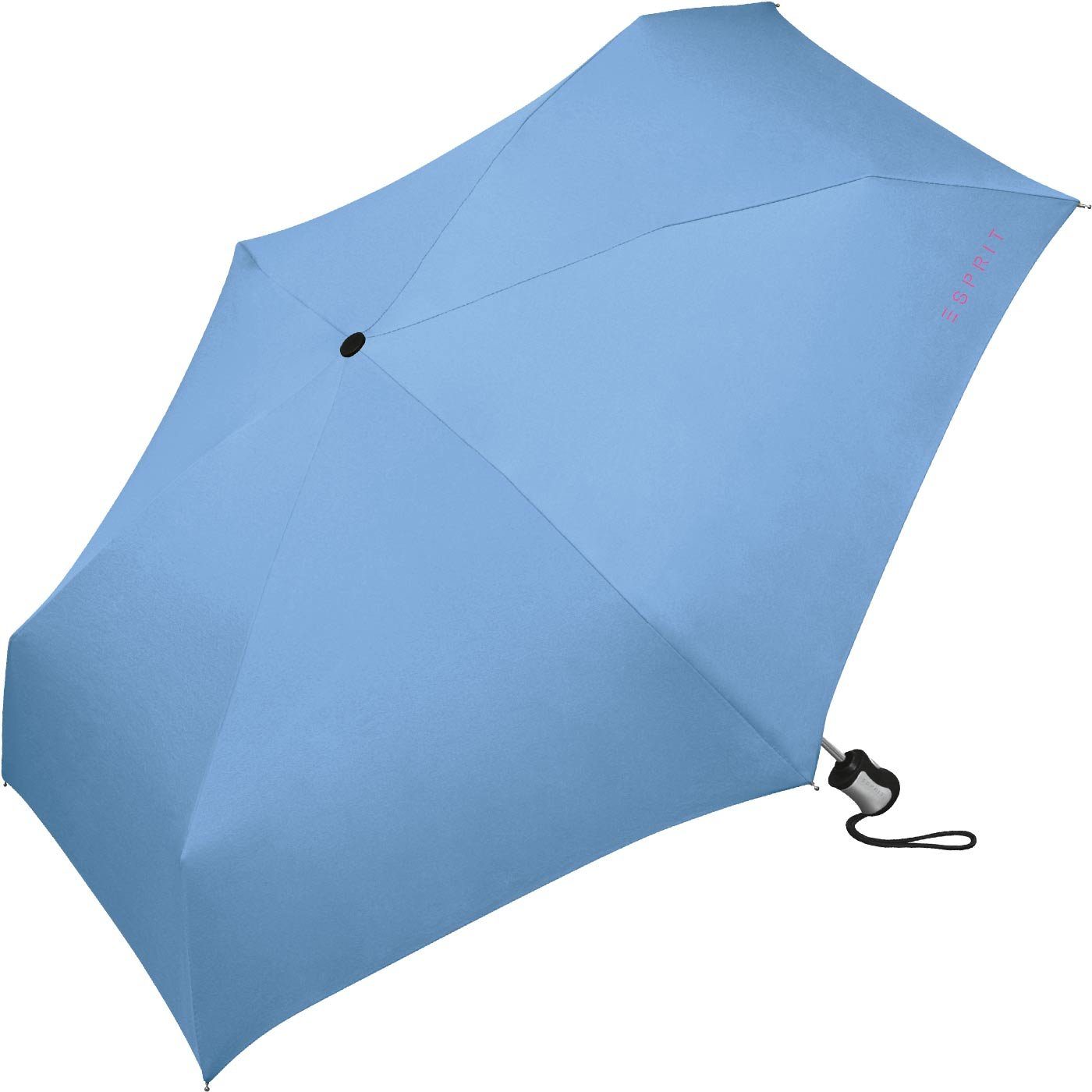 für Taschenregenschirm Damen blue schöner, Automatik, Farben - Schirm Esprit blau in robbia della kräftigen Auf-Zu kleiner